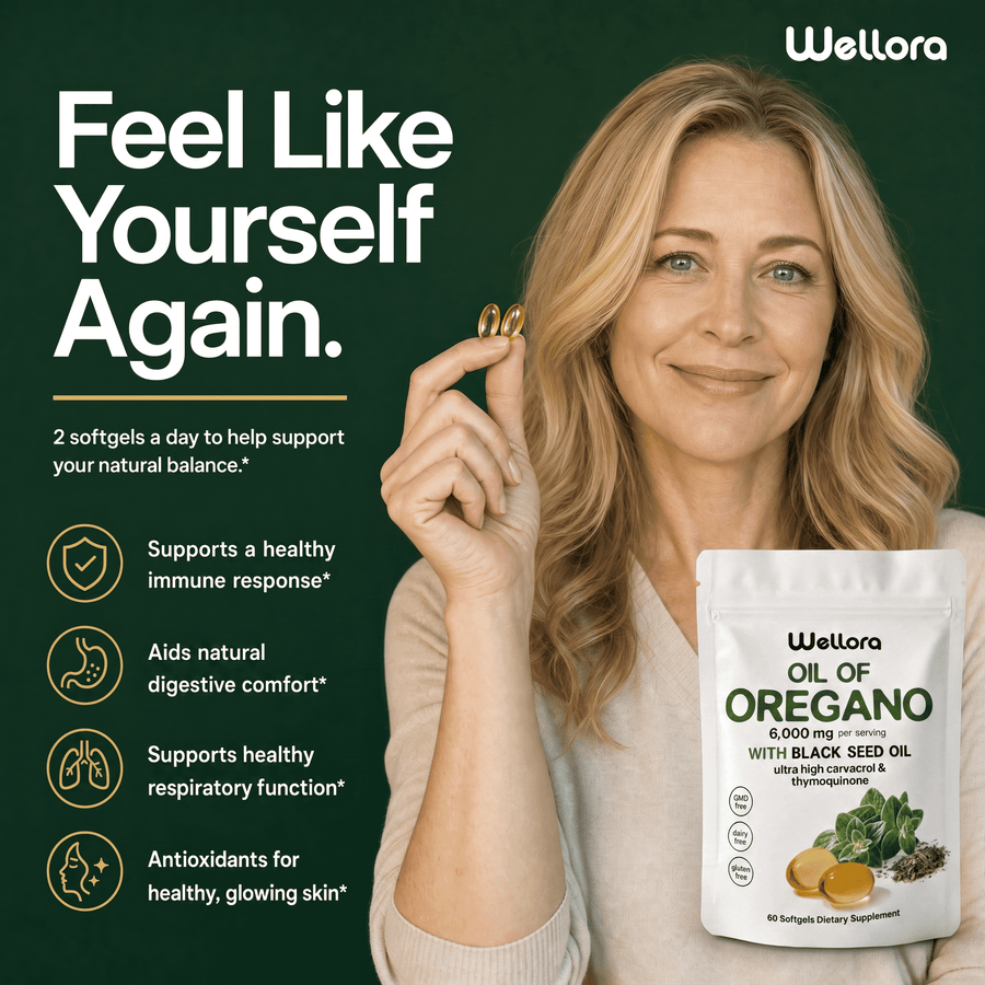 Wellora® Oil of Oregano Softgels - Daily Gut & Immune Defense - 2