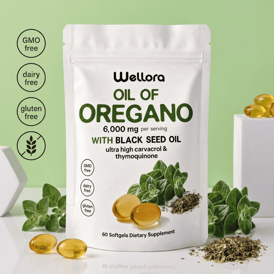 Wellora® Oil of Oregano Softgels - Daily Gut & Immune Defense