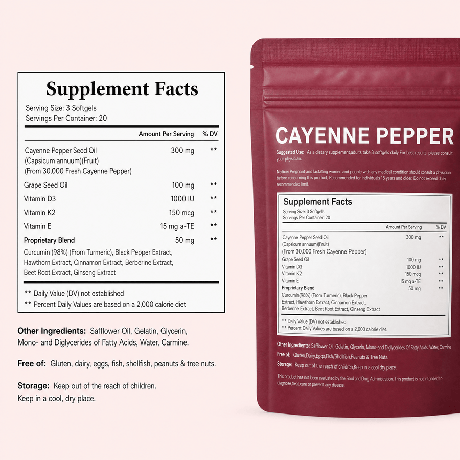 Capsaicin+ | Cayenne Pepper Softgels - 2
